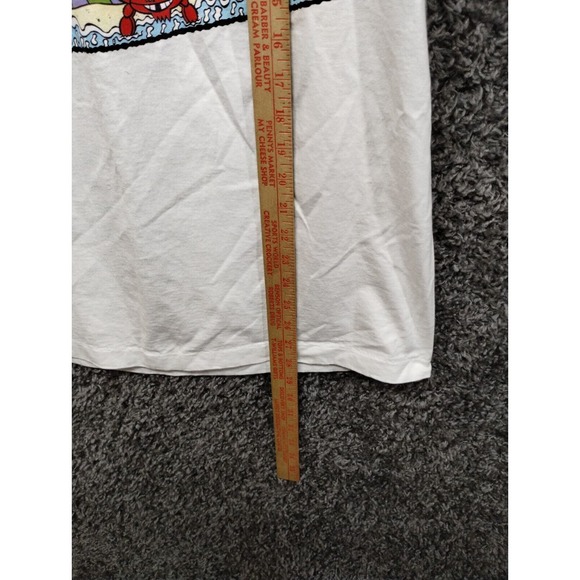 VTG 7 Up SS Uncola T Shirt Large White Surf Beach Graphic Single Stitch 90s - Picture 7 of 9